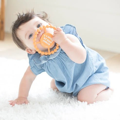 I Laugh at Dad Jokes Teether - Princess and the Pea Boutique