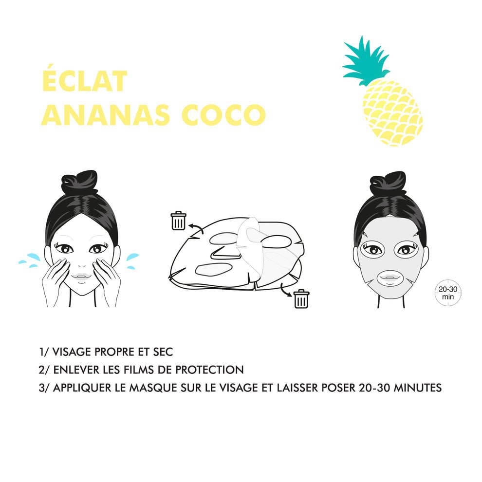 Inuwet Fruit Radiance Mask - Pineapple Coconut - Princess and the Pea Boutique