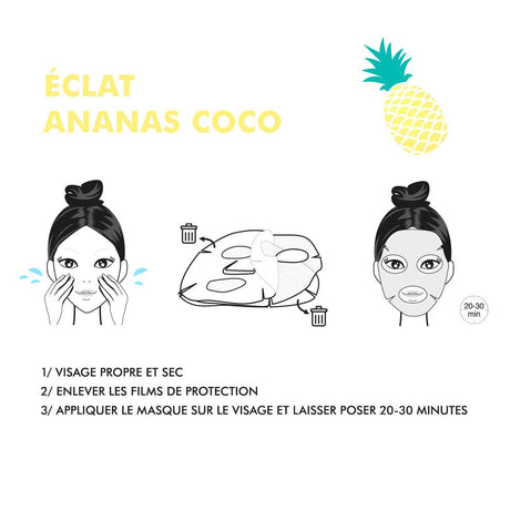 Inuwet Fruit Radiance Mask - Pineapple Coconut - Princess and the Pea Boutique