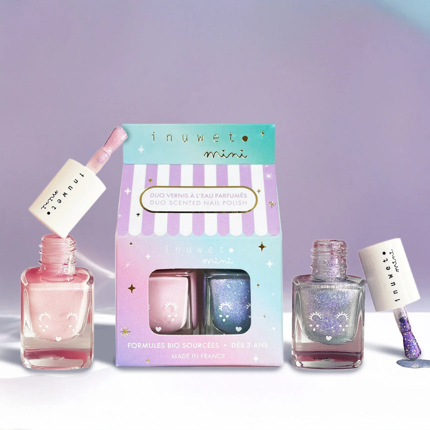 Inuwet Kids Water - Based Nail Polish Duo - Aqualand - Princess and the Pea Boutique