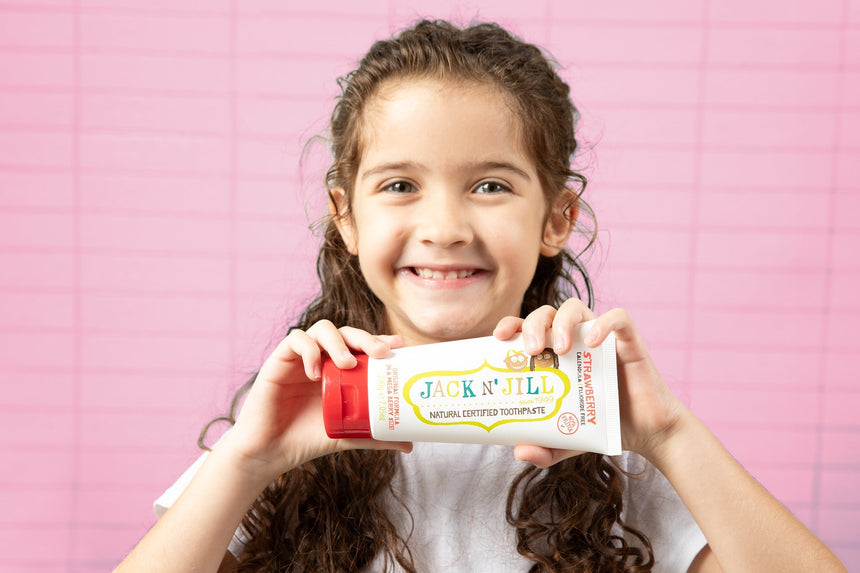Jack N' Jill Natural Toothpaste 200g - Strawberry - Princess and the Pea Boutique