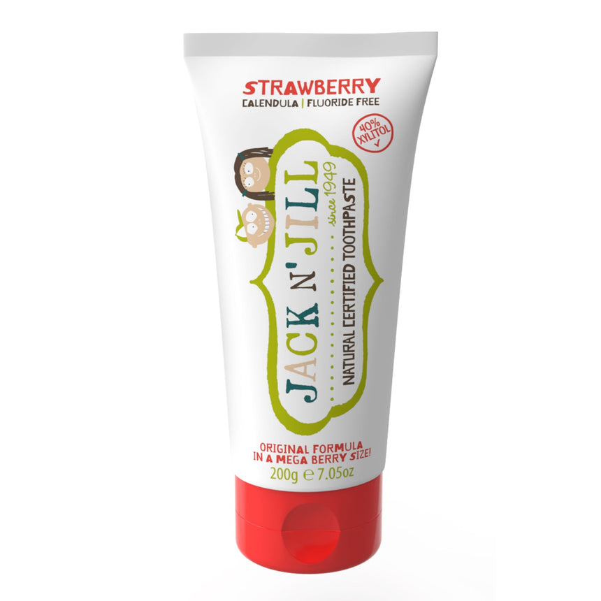 Jack N' Jill Natural Toothpaste 200g - Strawberry - Princess and the Pea Boutique