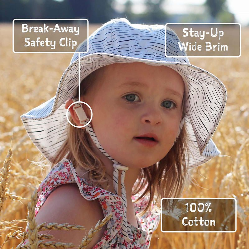 Jan N Jul Kids Cotton Floppy Hats - Strawberry - Princess and the Pea Boutique