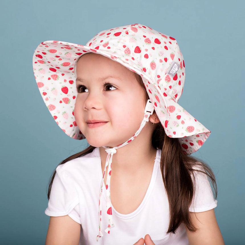 Jan N Jul Kids Cotton Floppy Hats - Strawberry - Princess and the Pea Boutique