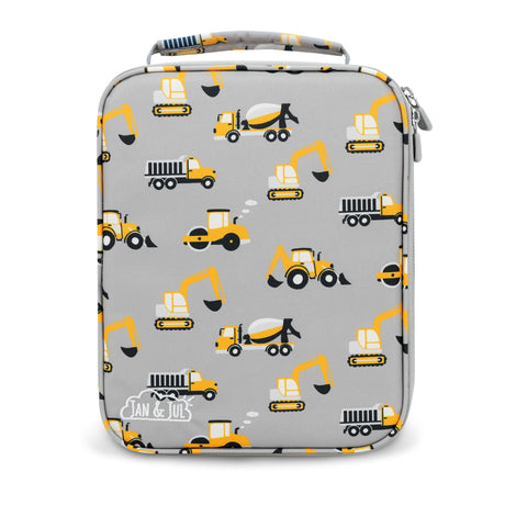 Jan N Jul Kids Lunch Bag - Grey Construction - Princess and the Pea Boutique