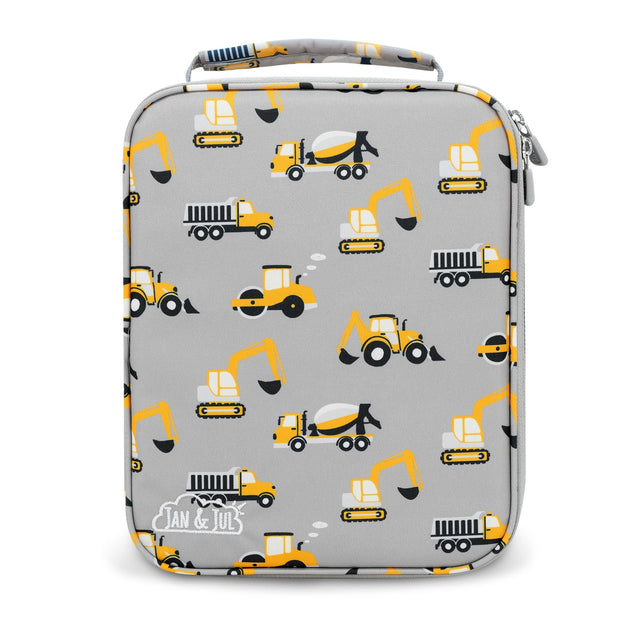 Jan N Jul Kids Lunch Bag - Grey Construction - Princess and the Pea Boutique