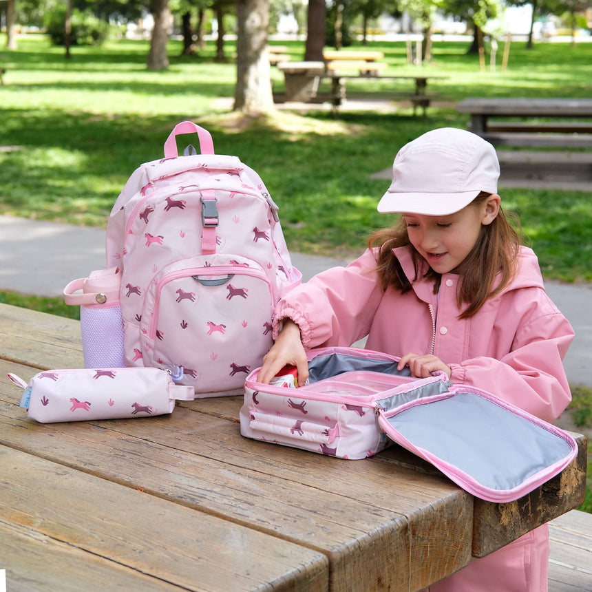 Jan N Jul Kids Lunch Bag - Pink Ponies - Princess and the Pea Boutique