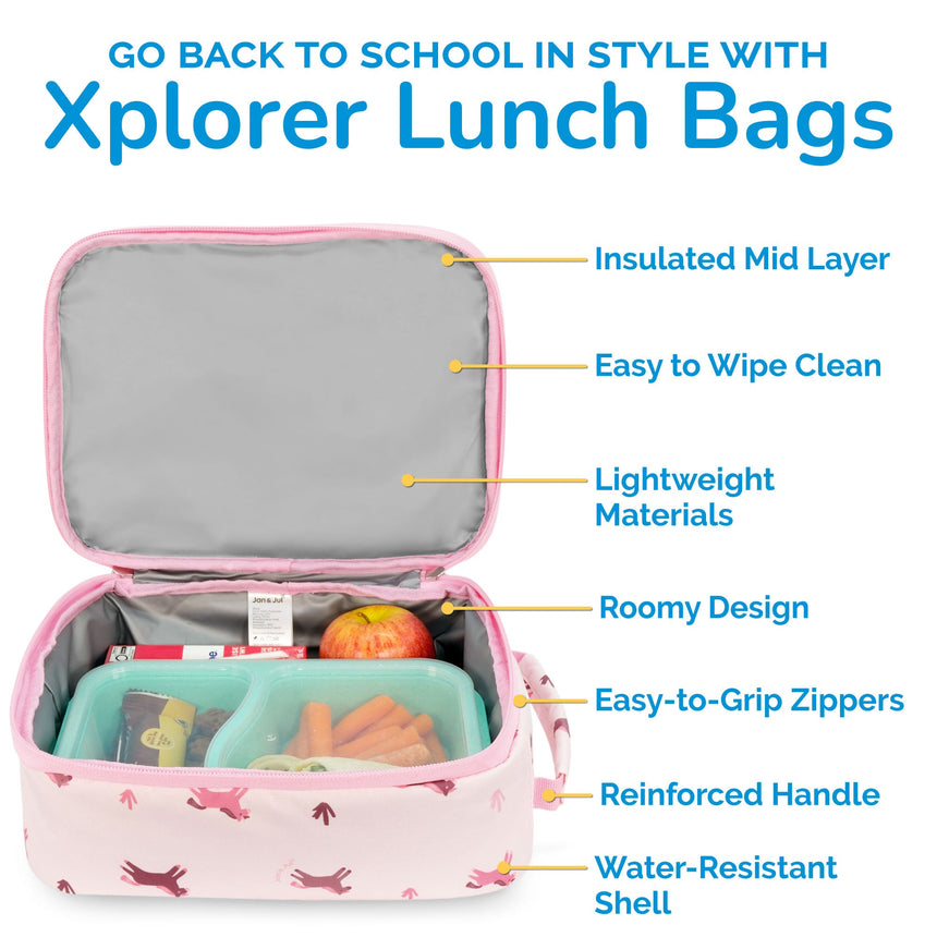 Jan N Jul Kids Lunch Bag - Pink Ponies - Princess and the Pea Boutique