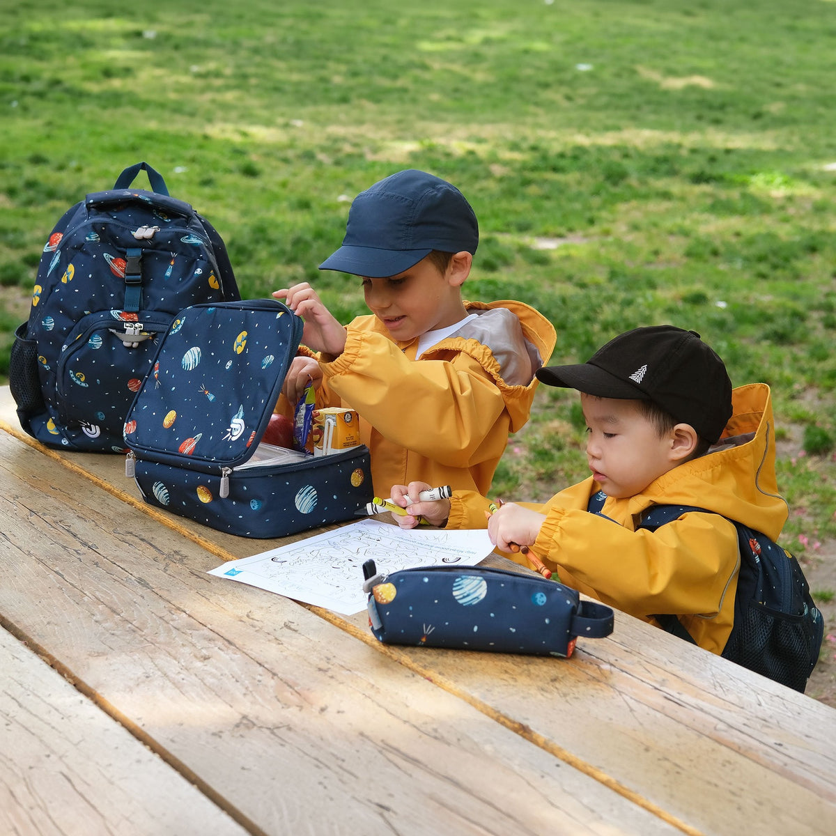 Jan N Jul Kids Lunch Bag - Planet Patrol - Princess and the Pea Boutique
