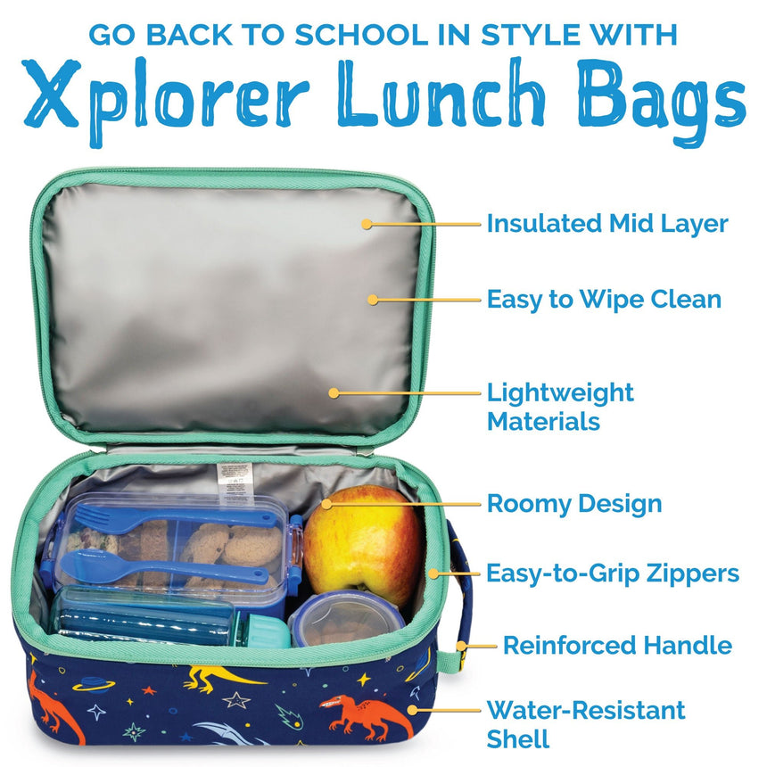 Jan N Jul Kids Lunch Bag - Space Dinos - Princess and the Pea Boutique