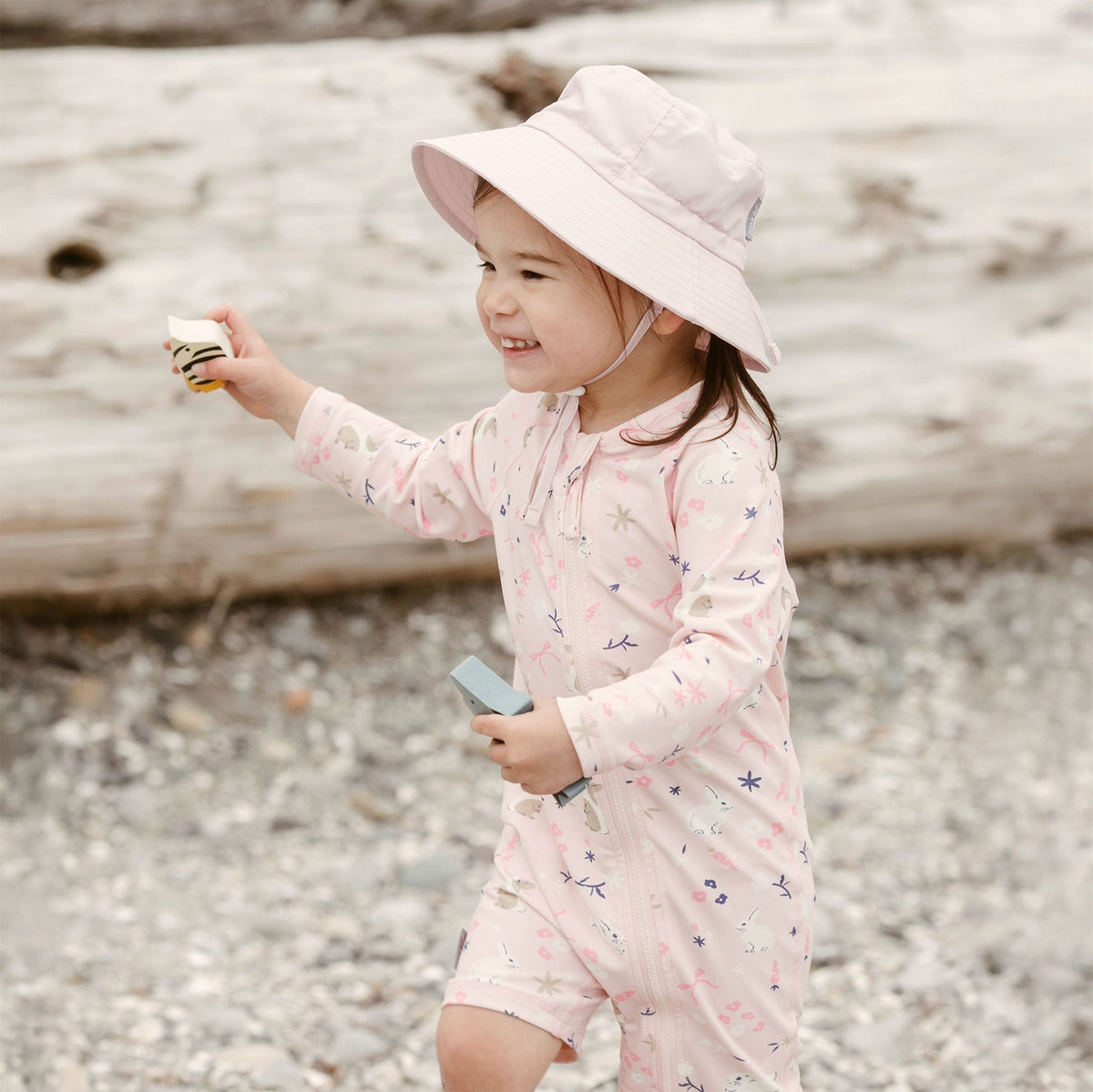 Jan N Jul Kids One Piece UV Sun Suit - Bunny Flowers - Princess and the Pea Boutique