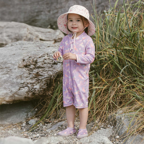 Jan N Jul Kids One Piece UV Sun Suit - Purple Unicorn - Princess and the Pea Boutique