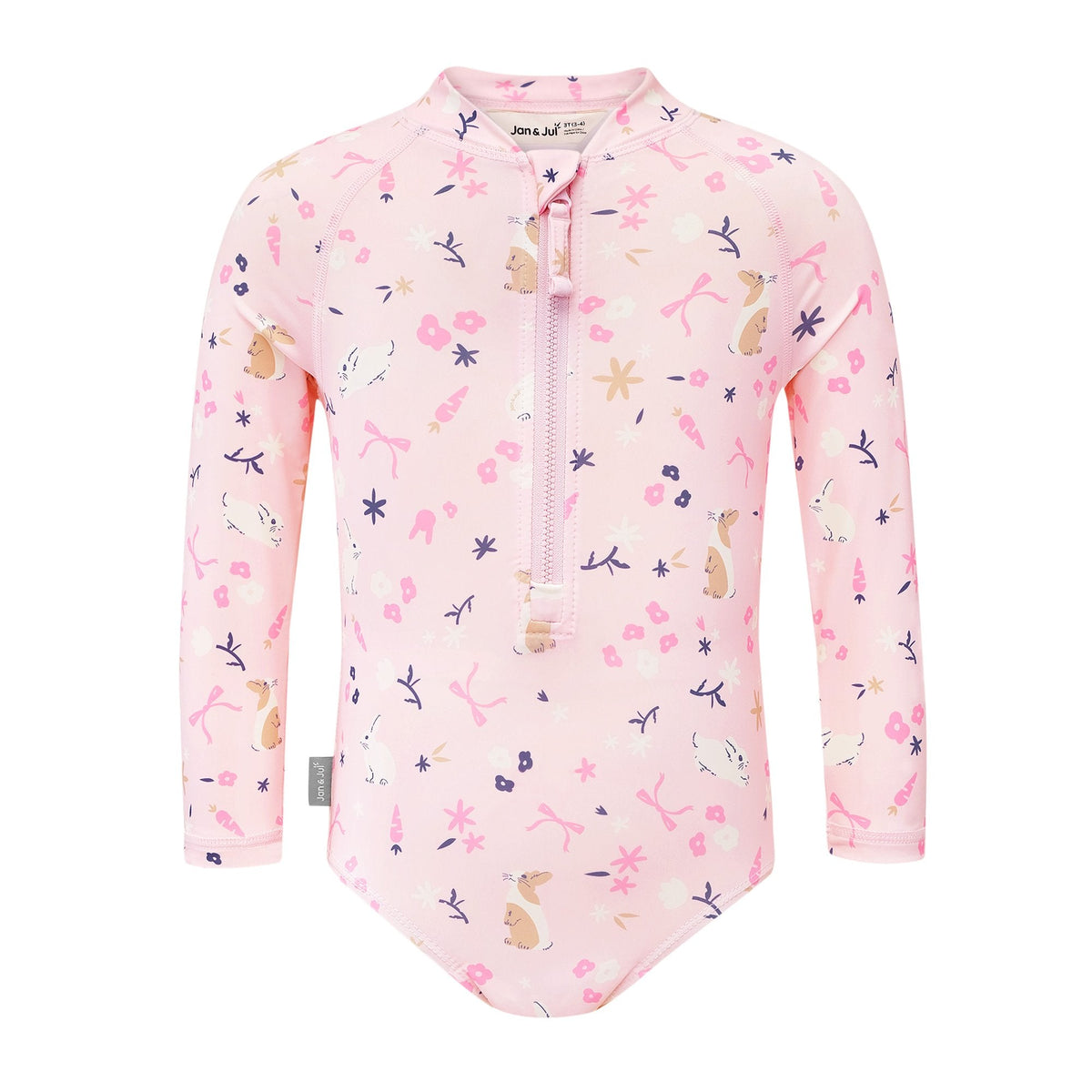 Jan N Jul Kids One Piece UV Swimsuit - Bunny Flowers - Princess and the Pea Boutique