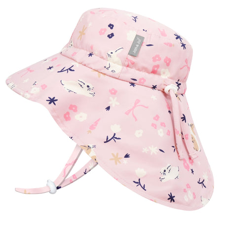 Jan N Jul Kids Water Repellent Xplorer Hats - Bunny Flowers - Princess and the Pea Boutique