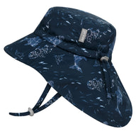 Jan N Jul Kids Water Repellent Xplorer Hats - Navy Whale Play