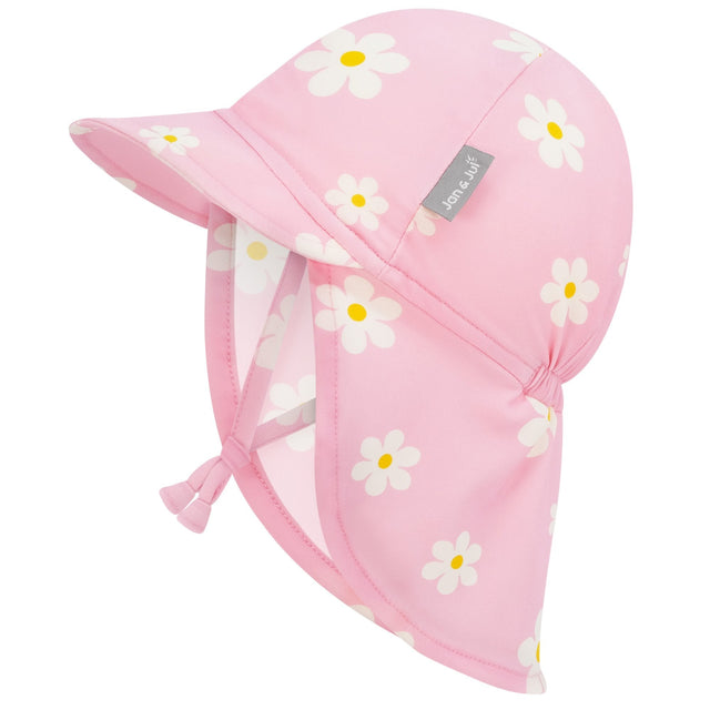 Jan N Jul Sun Soft UV Baby Caps - Pink Daisy - Princess and the Pea Boutique