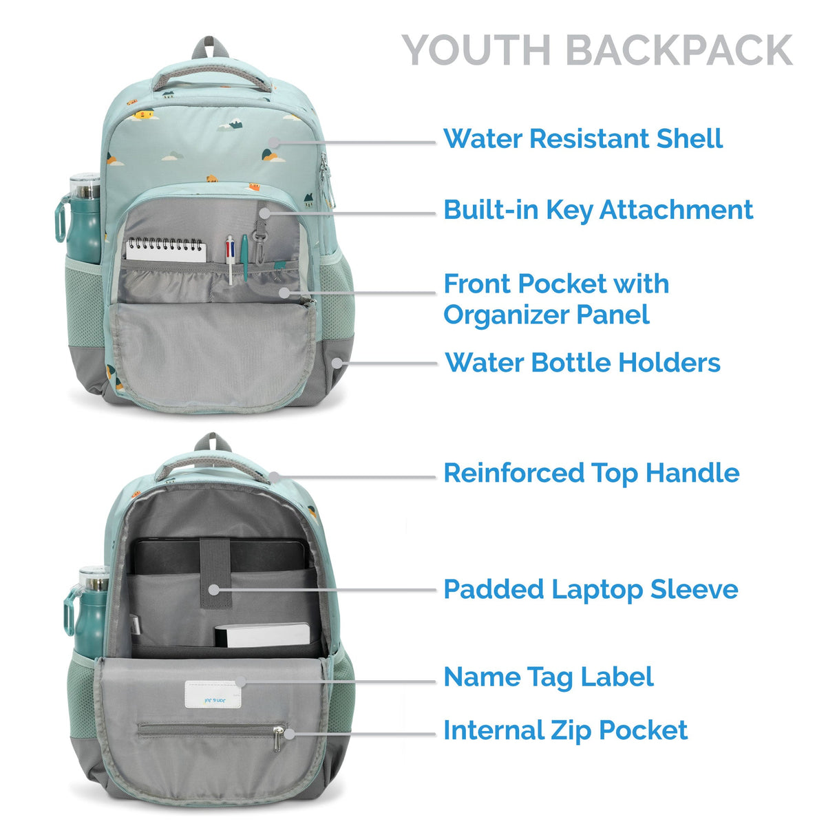 Jan N Jul Youth Backpacks - Home Sweet Home - Princess and the Pea Boutique