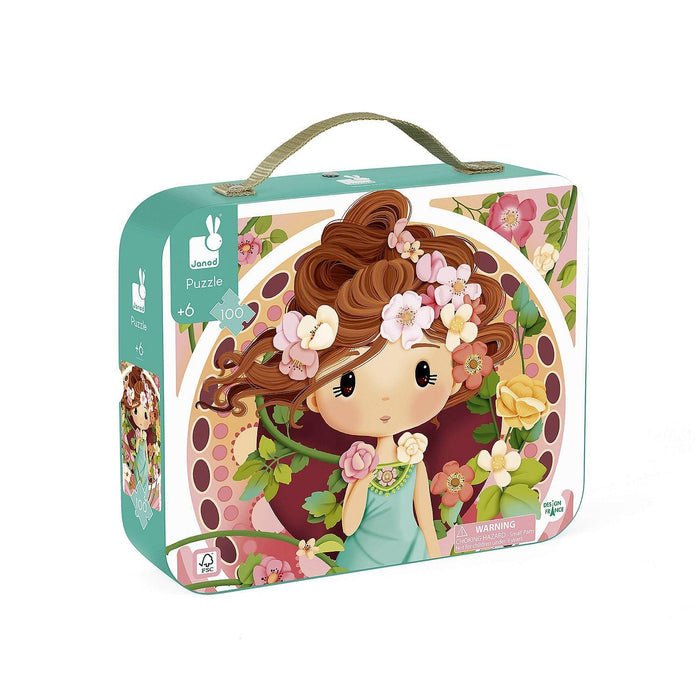 Janod 100 Piece Children’s Jigsaw Puzzle Inspired by Mucha - Princess and the Pea Boutique