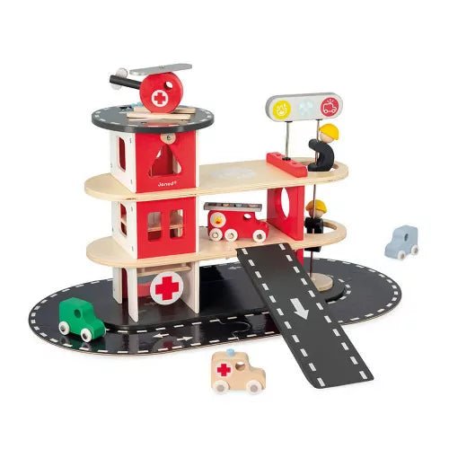 Janod Bolid Fire Station - Princess and the Pea Boutique