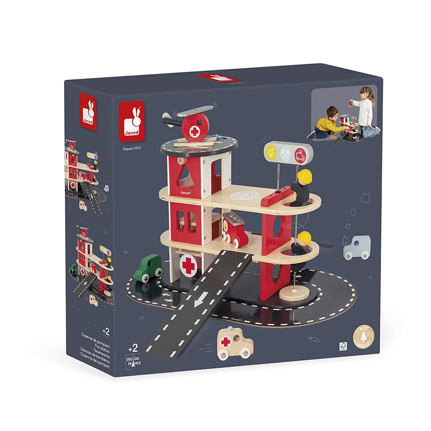 Janod Bolid Fire Station - Princess and the Pea Boutique