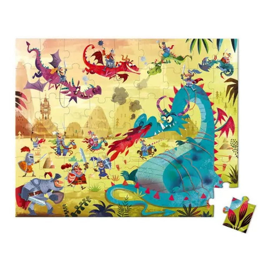 Janod Fiery Dragons Puzzle 54pcs - Princess and the Pea Boutique