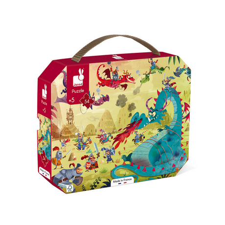 Janod Fiery Dragons Puzzle 54pcs - Princess and the Pea Boutique
