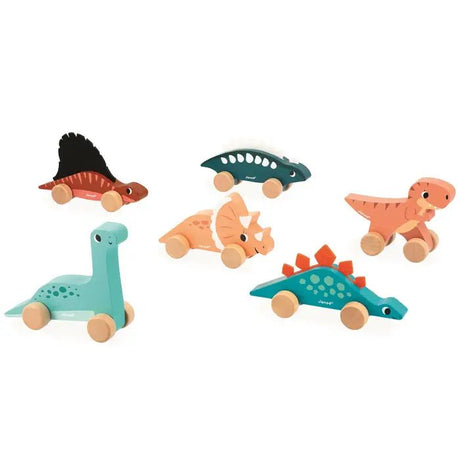 Janod Push - Along Dinos - Princess and the Pea Boutique