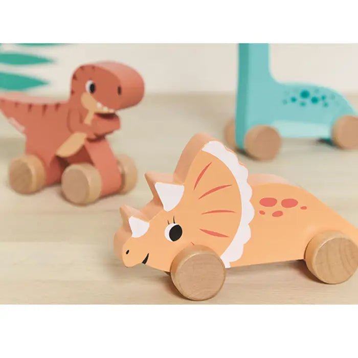 Janod Push - Along Dinos - Princess and the Pea Boutique