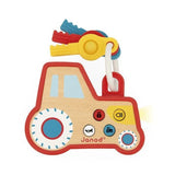 Janod Sound and Light Tractor Keychain (wood) - Princess and the Pea Boutique