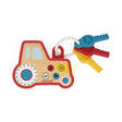 Janod Sound and Light Tractor Keychain (wood) - Princess and the Pea Boutique