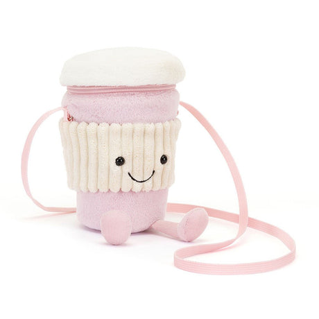 Jellycat Amuseable Coffee - To - Go Pink Bag - Princess and the Pea Boutique