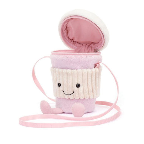 Jellycat Amuseable Coffee - To - Go Pink Bag - Princess and the Pea Boutique