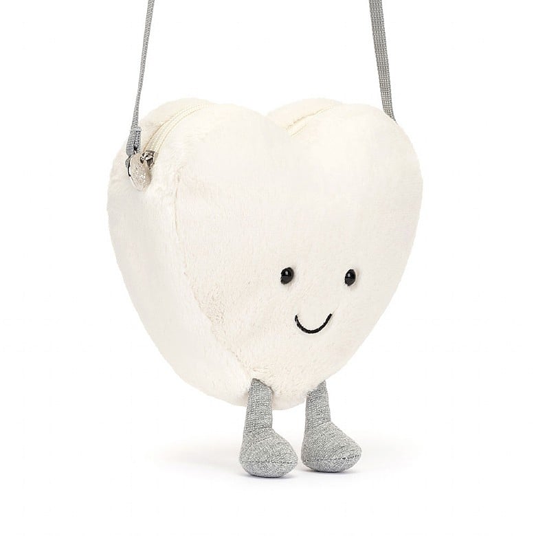 Jellycat Amuseable Cream Heart Bag - Princess and the Pea Boutique