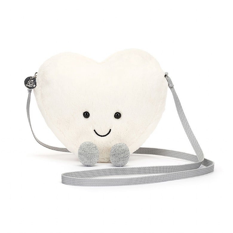 Jellycat Amuseable Cream Heart Bag - Princess and the Pea Boutique