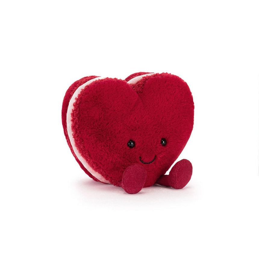 Jellycat Amuseables Colette Heart Macaron (Red) - Princess and the Pea Boutique