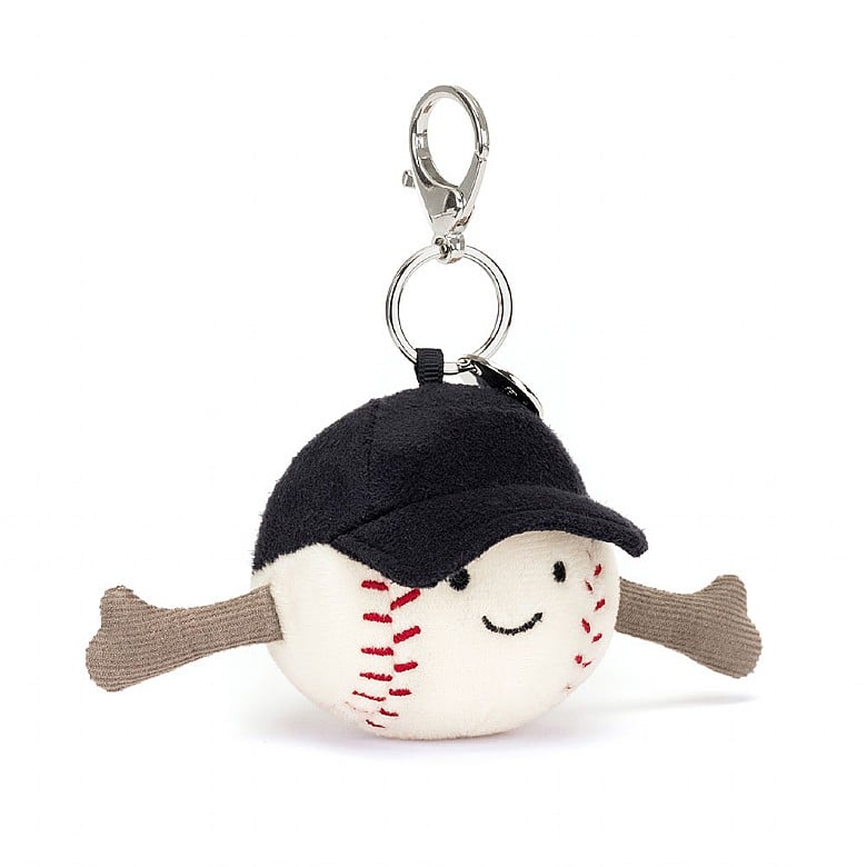 Jellycat Amuseables Sports Baseball Bag Charm - Princess and the Pea Boutique