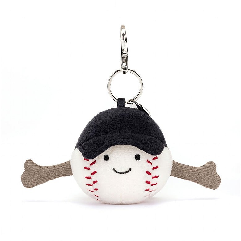 Jellycat Amuseables Sports Baseball Bag Charm - Princess and the Pea Boutique