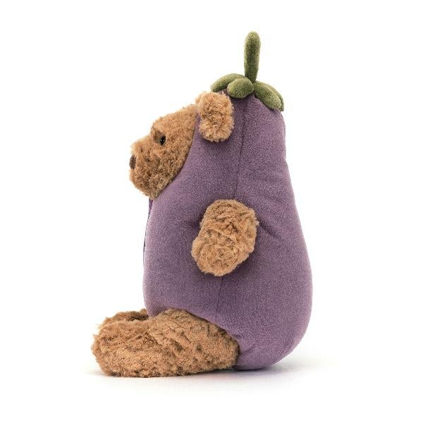 Jellycat Bartholomew Bear Eggplant - Princess and the Pea Boutique