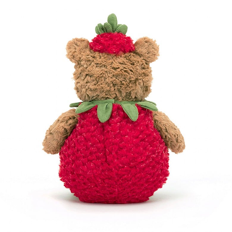 Jellycat Bartholomew Bear Strawberry - Princess and the Pea Boutique