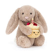 Jellycat Bashful Beige Bunny 'Birthday' - Princess and the Pea Boutique