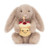 Jellycat Bashful Beige Bunny 'Birthday' - Princess and the Pea Boutique