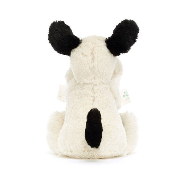 Jellycat Bashful Black and Cream Puppy Soother - Princess and the Pea Boutique