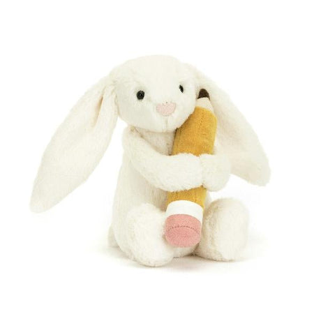 Jellycat Bashful Bunny with Pencil - Princess and the Pea Boutique