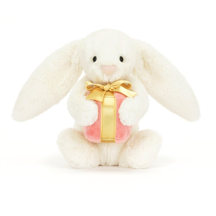 Jellycat Bashful Bunny with Present Little - Princess and the Pea Boutique