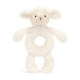 Jellycat Bashful Lamb Ring Rattle - Princess and the Pea