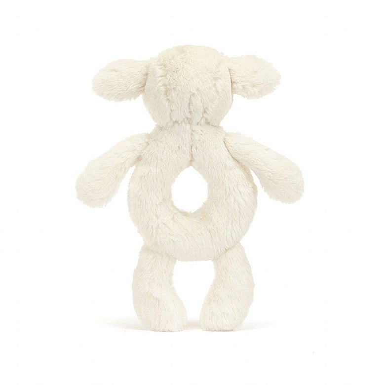 Jellycat Bashful Lamb Ring Rattle - Princess and the Pea