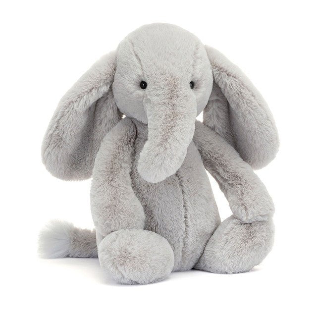 Jellycat Bashful Luxe Thuddeus Elephant Medium - Princess and the Pea Boutique