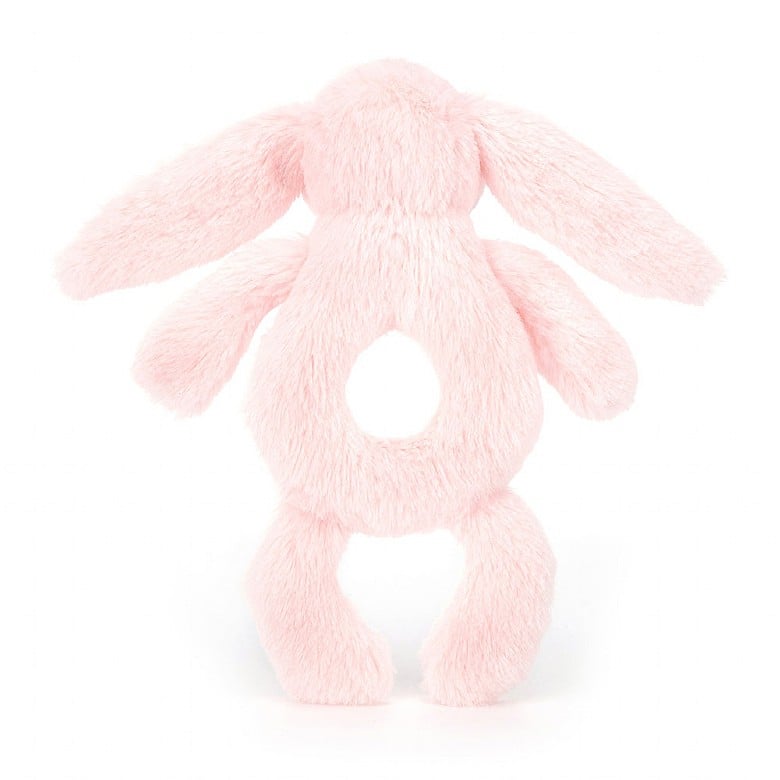 Jellycat Bashful Pink Bunny Ring Rattle - Princess and the Pea