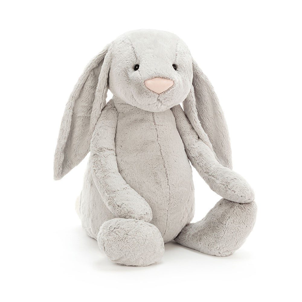 Jellycat Bashful Silver Bunny Giant (Really Really Big) - Princess and the Pea Boutique