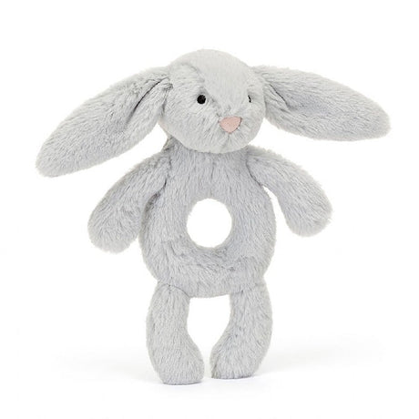 Jellycat Bashful Silver Bunny Ring Rattle - Princess and the Pea